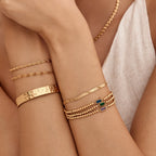 Pulsera Dorada Piedra de Nacimiento